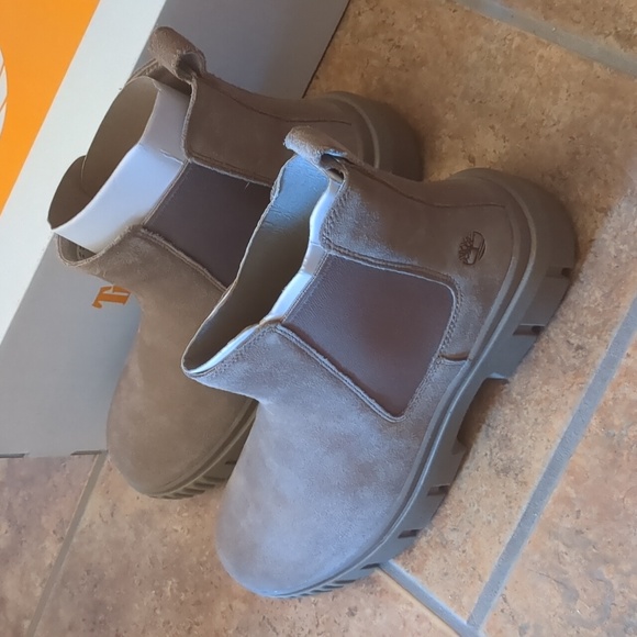 Women's Timberland Greyfield Chelsea Taupe Suede 9 - Picture 4 of 5